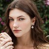 Bow Earrings for Women Trendy Stuff Cute Bow Pearl Drop Dangle Earrings Bowknot Stud Wedding Party Daily Jewelry Accessory Gifts - 4 of 4