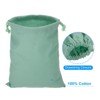 Unique Bargains 100% Cotton Reusable Washable Luggage Organizer Drawstring Bags 12 Pcs - 3 of 4