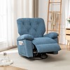 NicBex Recliner Chair Swivel Chair Glider Chair with Side Pocket Lounge Chair Sofa Chair for Living Room, Reading Room, Bedroom - 2 of 4