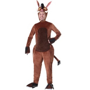 HalloweenCostumes.com 2X   Plus Size Warthog Costume for Adults, Brown - 1 of 2