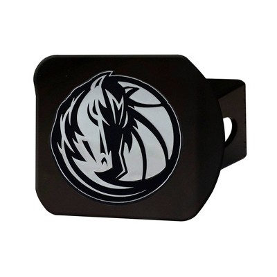 NBA Dallas Mavericks Chrome Metal Hitch Cover - Black