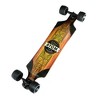 MBS 40026 Atom Drop Through 39-Inch Longboard Skateboard Cruiser with All-Terrain Wheels, Black and Wood - image 2 of 4