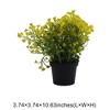 Unique Bargains Artificial Plants Bellflower Decorative Pot Plastic 3.74"x3.74"x10.63" 1 Pc - 3 of 4