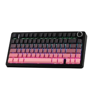 Evo Bytes Black Pink 75% Wireless Mechanical Keyboard - 1 of 4