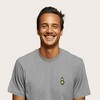 Dalix Robot (Glow in the Dark) Embroidered Relaxed Heavy Soft Cotton T Shirt Mens - 3 of 4