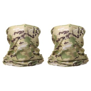 Unique Bargains Breathable Elastic Cycling Fishing Sport Neck Gaiter Face Masks 2 Pcs - 1 of 4