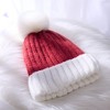 Hadley Wren Sofia Ribbed Beanie - Red/White - 2 of 4