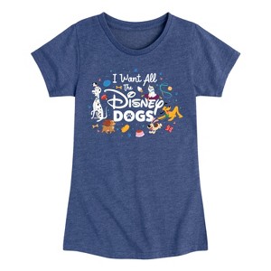 Girls' - Disney - Cats & Dogs Fitted Short Sleeve Graphic T-Shirt - 1 of 4