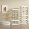 VECELO 4/5/6 Tier Vertical Narrow Shoe Rack, Freestanding Shoe Racks, Skinny Shoe Shelf, Compact Shoe Organizer for Small Spaces, Gray - 2 of 4