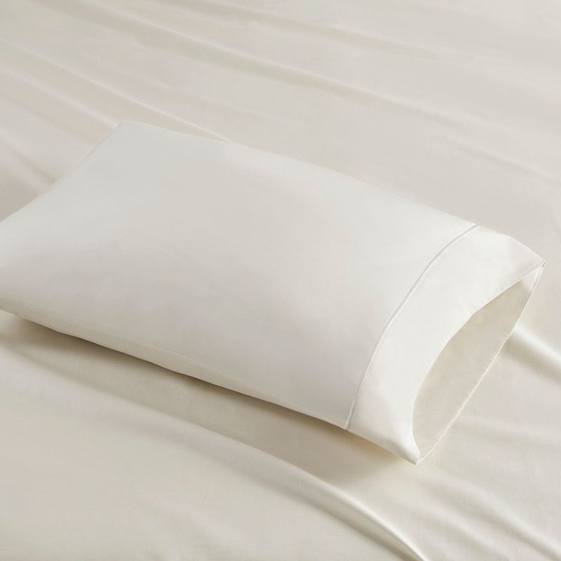 500TC Sateen Weave Solid Color Cotton Sheet Set, 5 of 7
