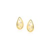 Ross-Simons 0.10 ct. t.w. Diamond Puffy Teardrop Earrings in 18kt Gold Over Sterling - 3 of 4