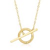 Pure Collection by Ross-Simons Italian 14kt Yellow Gold Charm-Compatible Toggle Necklace - 3 of 4