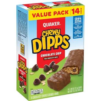 Quaker Chewy Dipps Chocolate Chip Granola Bars - 14ct 15.3oz