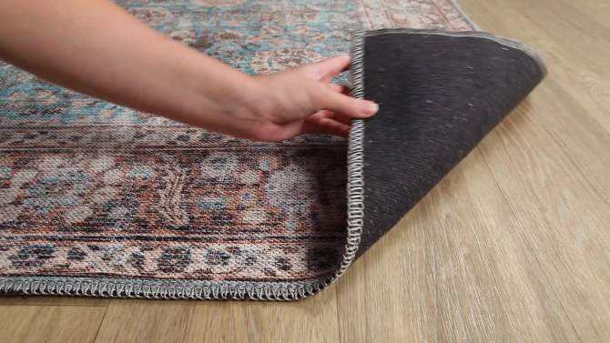 2&#39;7&#34;x12&#39; Colin Traditional Machine Washable Rug Blue/Brown - Artistic Weavers, 2 of 8, play video