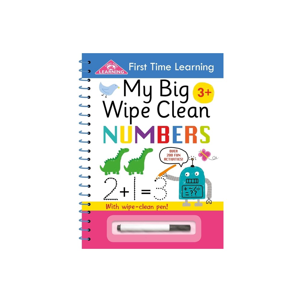 My Big Wipe Clean Numbers - (First Time Learning) by Igloobooks (Spiral Bound)