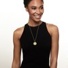 Ross-Simons Genuine 200-Lira Coin and Green Agate Medallion Pendant Necklace in 18kt Gold Over Sterling Size - 2 of 4