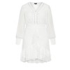 Women's Plus Size Lea Dress - cream | CITY CHIC - 4 of 4