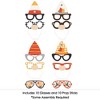 Big Dot of Happiness Fall Gnomes Glasses - Paper Card Stock Autumn Harvest Party Photo Booth Props Kit - 10 Count - 3 of 4