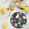 BlueLela Botanical pattern Round Cutting Board - Deny Designs - 2 of 3