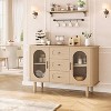 47" Buffet Cabinet, Coffee Bar Cabinet with 2 Doors and 3 Drawers, Buffet Table with Adjustable Shelves for Dining Room, Living Room - 4 of 4