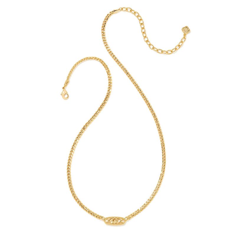 Kendra Scott Emma Filigree Curb Chain Pendant Necklace, 2 of 4