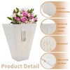 Unique Bargains Bouquet Bag with Transparent Window Florist Gift Packaging for Birthday Christmas Wedding 10 Pcs - 3 of 4