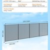 Swimming Pool Fence , Pool Fence for Inground and Above Ground Pool, Mesh Pool Safety Fence with Stainless Steil Feet, Black Pool Fencing - 4 of 4