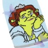 Shrek Fiona & Butterflies Women's Blue Casual Crew Socks - 3 of 4