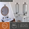 VAXCEL Orbit Brass and Oil Rubbed Bronze Industrial MCM Wall Sconce Light Clear Glass Globe - 3 of 4
