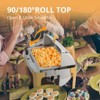 ROVSUN Roll Top Gold Chafing Dish Buffet Set, 9 Quart Rectangular Stainless Steel Chafer for Party Wedding - 2 of 4