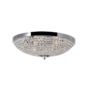 CWI Lighting Globe 6 Light Bowl Flush Mount With Chrome Finish - 1 of 4