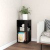 CLIHOME 2-Tier Side End Table Corner Cabinets Bedside Sofa Table With Storage Shelves - 3 of 4