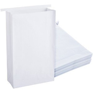 Juvale 50 Pack Paper Barf Bags for Motion Sickness, Vomit, Puke, Emesis (6 x 2.6 x 9.7 in) - 1 of 4