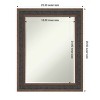Amanti Art Attic Aged Half-Inch-Bevel Wood Framed Bathroom Vanity Wall Mirror - 3 of 4