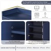47" Sideboard Buffet Cabinet with Storage, Modern Storage Cabinet with Adjustable Shelves, Wood Media Console Table for Kitchen Living Room - 3 of 4