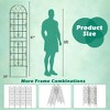 Costway 2/4/6 Pack 87" x 20" Metal Garden Trellis Decorative Outdoor Trellis - 3 of 4