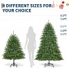 4.5/6/7.5/9ft Pre-Lit Artificial Spruce Christmas Tree with 900 Dual-Color LEDs,Green Xmas Tree with 3600 Tips,Stand,Christmas Decorations for Home - 2 of 4