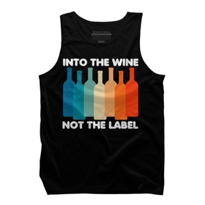 Adult Design By Humans Into the Wine, Not the Label Pride By leroystubbles Tank Top - 1 of 2