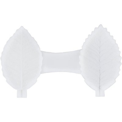 O'Creme Leaf Veiner Silicone Fondant Mold - 3" x 2" - White