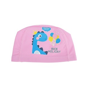 Unique Bargains Kid's Knitted PU Cartoon Dinosaur Swim Cap 1 Pc - 1 of 4