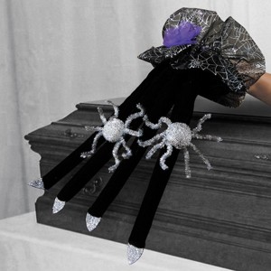 Gallerie II Velvet Spider Halloween Glove - 1 of 1