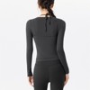 Clotth Women's Yoga Set - Round Neck Fitted Long Sleeve Yoga Top with Tank Top, Two-Piece Set for Pilates and Fitness - 2 of 4