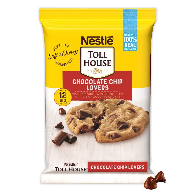 Nestle Toll House Ultimates Chocolate Chip Lovers Cookie Dough - 16oz/12ct, 3 of 12