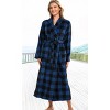 ADR Women's Long Robe, Fleece Plush Robe Woman, Cozy Regular & Plus Size Women's Bath Robe - 2 of 3