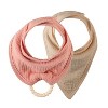 Dr. Brown's Muslin Bandana Bibs with Flexees Beaded Teether Ring - 2 of 4