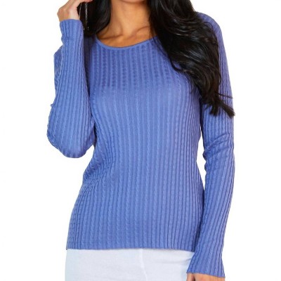 Women's Braided Scoop Neck Sweater - Angel Apparel