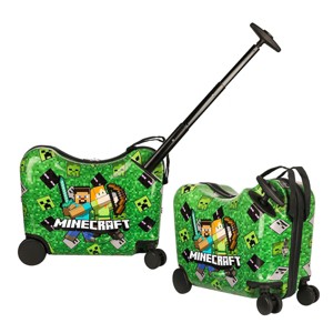 Minecraft Steve & Alex Green 15" Ride-On Luggage - 1 of 4