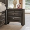 NicBex Modern Contemporary Nightstand with 2 Drawers,Solid wood Bedside Table with Knob Pulls for Living Room Bedroom - 4 of 4