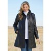 Woman Within Women's Plus Size Leather Swing Coat - 4 of 4