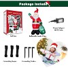 8 FT Christmas Inflatable Santa Claus ,Built-in LED Lights, IP44 Weatherproof - 3 of 4